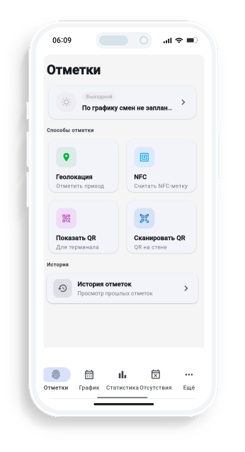 Cценарий использования для сотрудника